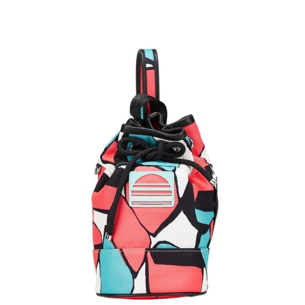 Marc Jacobs Canvas Leather Shoulder Bag Multicolor